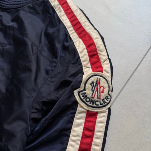 Image of Moncler Nylon Biker Jacket, Size Medium