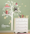 NEW Shelf Tree with Birds & Squirrels - vinyl sticker wall decal with shelves - KK125 - Children Bab