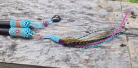 Image 5 of Beaded Tourmaline and feather hair stix
