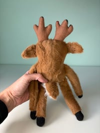 Image 5 of Mini Minky Weighted Reindeer