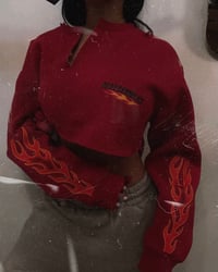 Image 5 of R Flame cropped Crew neck 