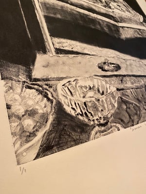 Image of ‘Woman in Mirror’ monotype 