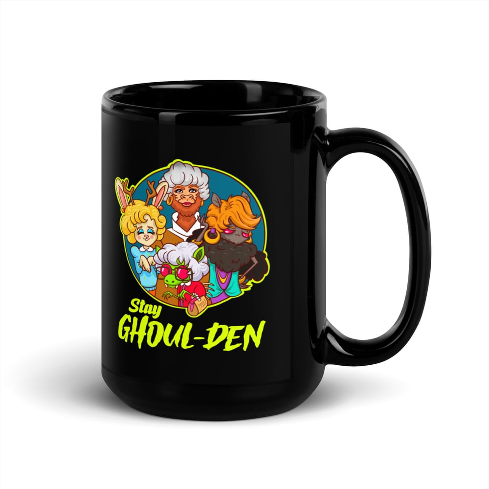 Stay Ghoul-den Black Glossy Mug