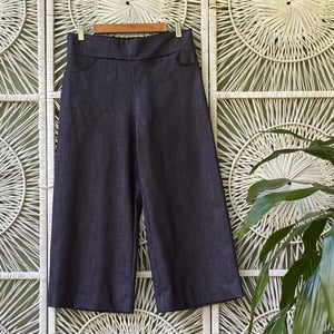 Image of Linea pants 4/5 - Blue Denim