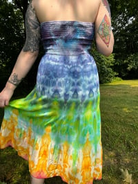 Image 2 of Large Rainbow Smocked Tube Dress