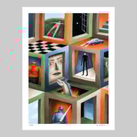 Image 1 of The inhabited cubes - Print limited edition