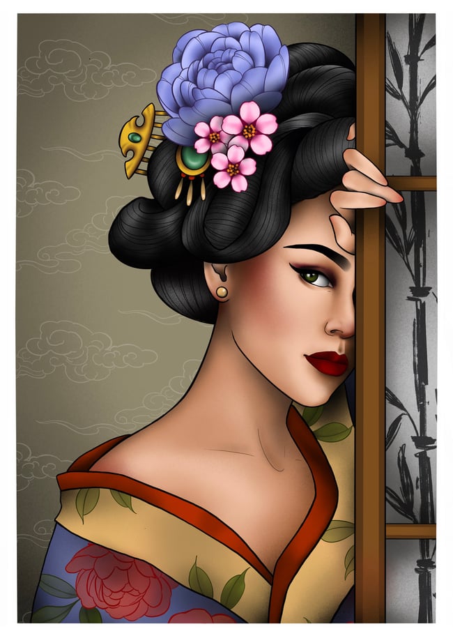 Geisha A3 quality print 