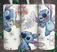 Stitch flower 20oz tumbler