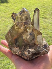 Image 18 of Smoky Citrine Points Cluster #1876
