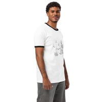 Image 4 of Campfire Skeleton Unisex Ringer T-shirt