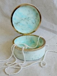 Image 2 of Italian marble lidded container