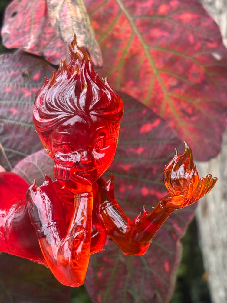 Image of Fire sprite book shelf guardian 