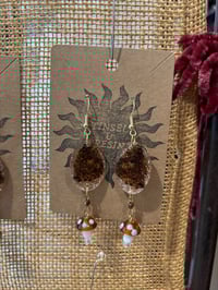 Image 2 of earthy butterfly earrings