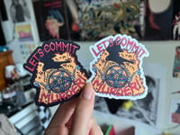 Image 4 of Let's Commit Murder! Crow - Sticker