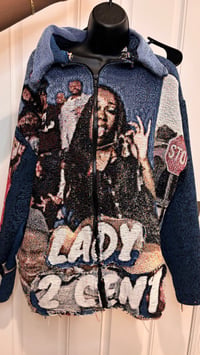 Image 2 of CUSTOM TAPESTRY ZIP-UP JACKET