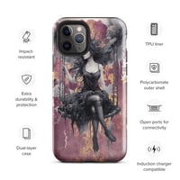 Image 3 of Dark Fairy and Purple Tattered Background Fantasy Goth Tough Case for iPhone®