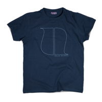 NAVY BLUE LOGO T-SHIRT