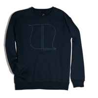 NAVY BLUE LOGO SWEATSHIRT