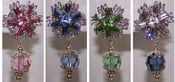 Image of Retro Vintage-Inspired Swarovski Crystal Filigree Flower Earrings