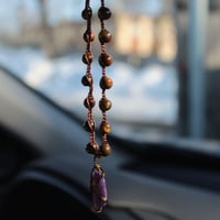 Image 1 of Lepidolite Crystal Car Charm