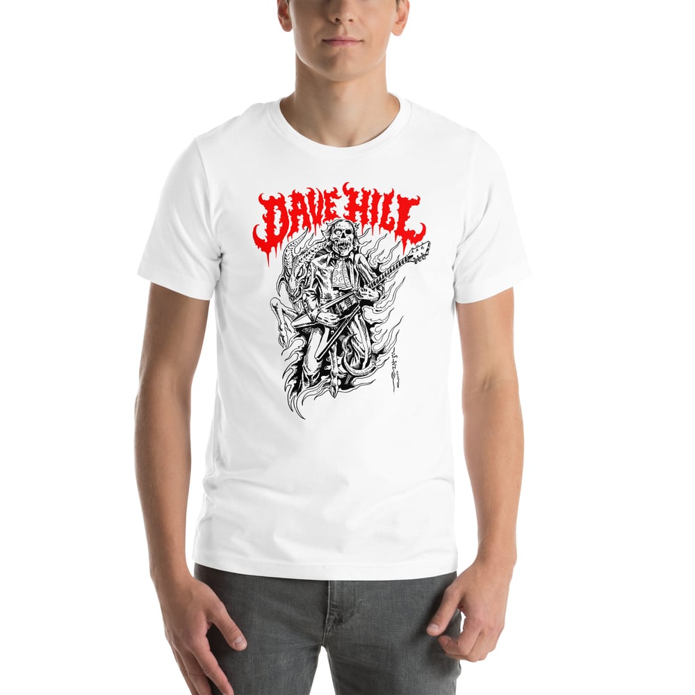 Dave Hill Shredding Skullface Shirt by Artist Tim Lehi