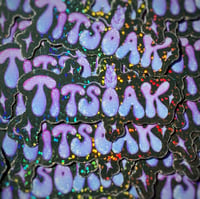 Image 2 of ‘TITSOAK’ Glitter Sticker