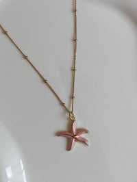 Image 2 of Baby Pink Starfish Necklace
