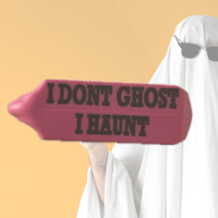 I DONT GHOST. I HAUNT. TAGS