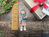 Image 5 of Spun Cotton Doll Ornament, Greta
