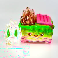 Image 1 of Copper Flame w/ Hot Pink Drips & Spark