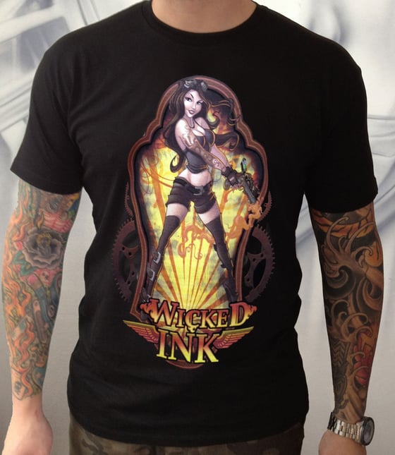 Image of Men's Black Steampunk S/Sleeve