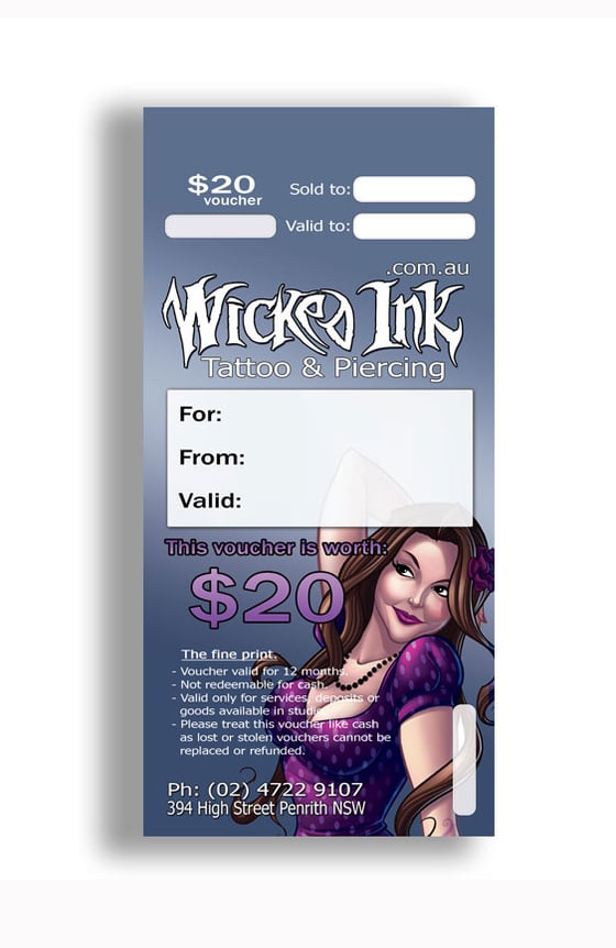 Image of $20 Gift Vouchers