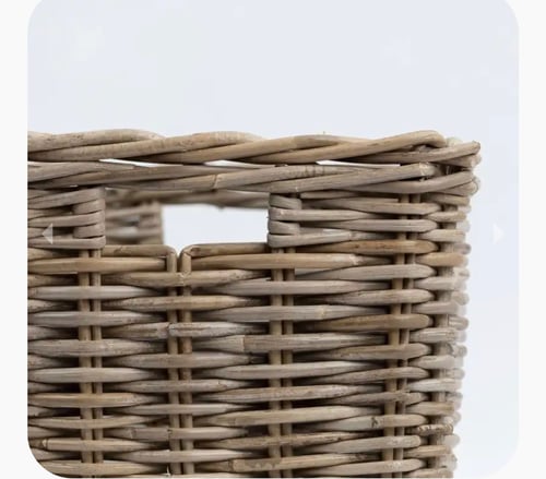 Image of Square Rattan Utility Basket