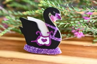 Image 3 of Giselle - Black Swan Carousel Brooch Purple 