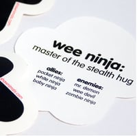 Image 4 of WEE NINJA 5 Stickers pack (5 pieces)