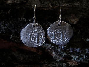 Image of 1652. 1/2 Reale Cob Coin Pirate Earrings