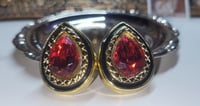 Image 4 of Ruby Red Tear Drop Earrings