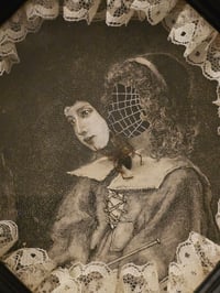 Image 5 of ‘Victorian faceless girl’ taxidermy spider" 1800s Page With Preserved Web - G 