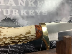 Image of Replica Antler Handle GutHook Knife