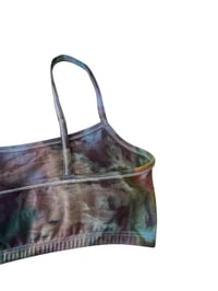 Image 6 of S (34) Cotton-Blend Strappy Bralette in Muted Cool Ice Dye