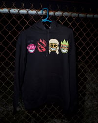 Image 1 of Faces Hoodie (Black)