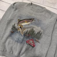 Image 2 of Vintage Eddie Bauer Rainbow Trout Crewneck - NST