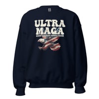 Image 5 of Ultra MAGA Make America Great Again Distressed Unisex Sweatshirt from PatriotsCo.com