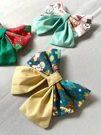 Image 4 of Christmas Sailor Bows / Bow Ties - Choice of Three Designs, Doughnuts, Trees or Gingerbread