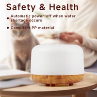 Image 4 of 500ml Essential Oil Diffuser Quiet Aromatherapy Mist Diffusers Ultrasonic Remote Control Air Humidif