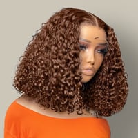 Image 1 of #4 Deep Curly  Bob Wig