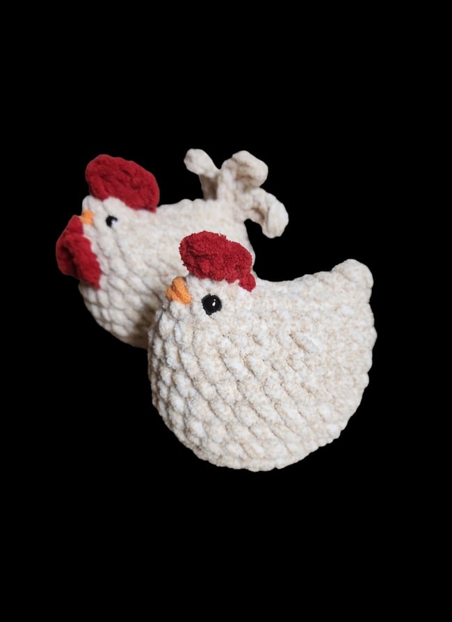 Crocheted Chicken Plushie