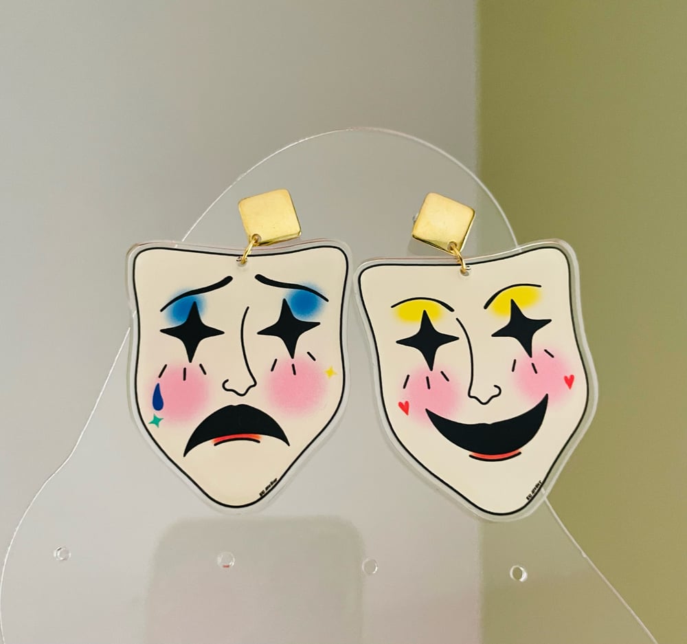 Image of Tragedia y Comedia earrings