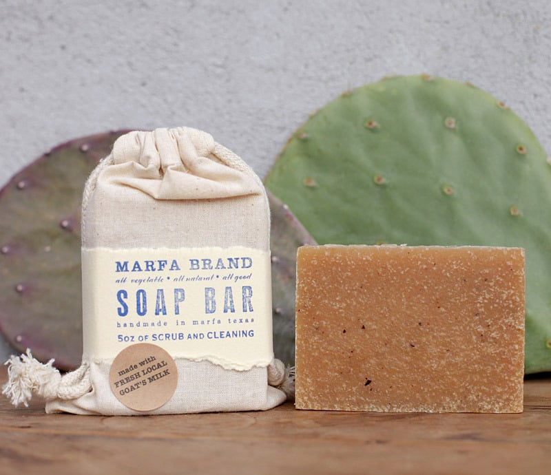 Image of Cedarwood Sage Goat Milk Soap with ground almond meal