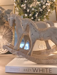 Image 1 of Rose Gold Rocking Horses ( 2 Sizes )